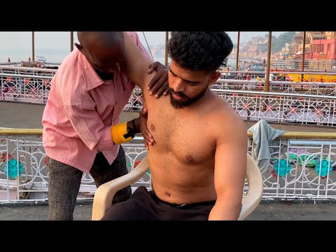 $2 world's Best street Massage | StreetBarbers Chamunda