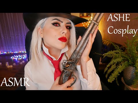 ASMR Role Play. Unintelligible/Inaudible and Polish whipser! Ashe Cosplay (Overwatch) | 4K