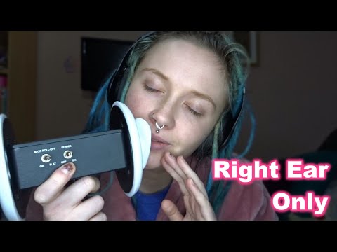 ASMR [RIGHT EAR ONLY] Mouth sounds | Licking, Kisses Etc