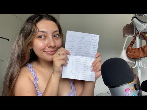 ASMR Reading My Subscribers Names + random triggers ❤️ THANKYOU FOR 3000 SUBS | Whispered