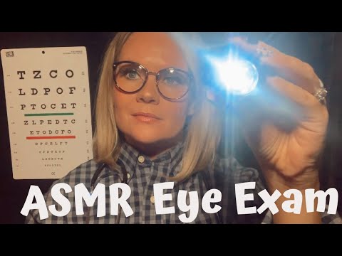 ASMR Eye Exam | Doctor Exam | Follow the Light | Crinkle Sounds | Whispers