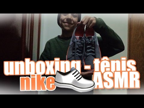 ASMR 3Dio Binaural: UNBOXING TÊNIS NIKE PRIMO COURT (Soft Spoken/Tapping/Whisper/Sussurros/To Relax)