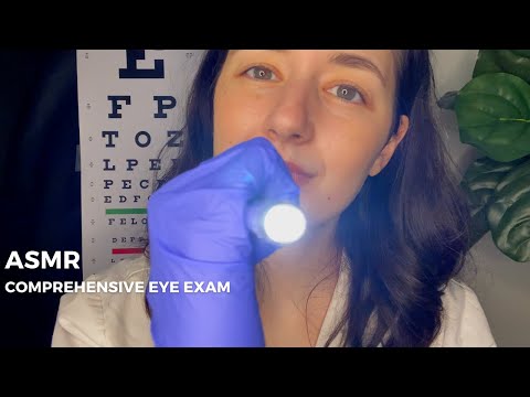 ASMR| Eye Exam and Vision Testing-Seeing the Optometrist (contacts, stye)