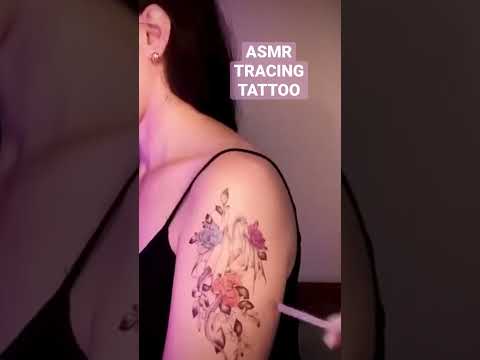 ASMR tracing tattoo #sleep #relax #asmr #whispering