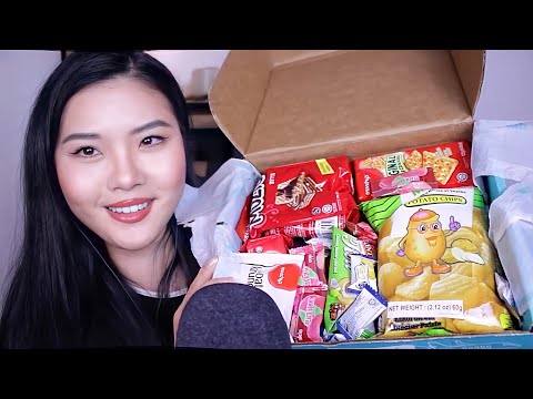 ASMR ~ Unboxing & Trying Snacks from Malaysia (TryTreats) ~ Mukbang