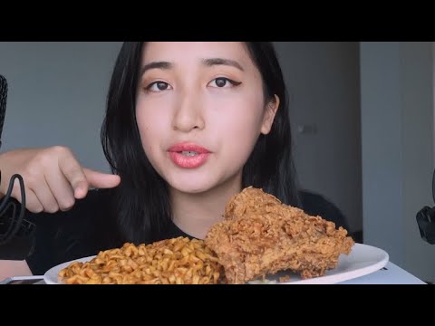 ASMR Samyang PINK CARBO Spicy Noodles + KFC Chicken 🔥🔥