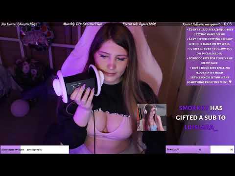 ASMR hot ear licking eye contact girlfriend roleplay ❤️ Twitch stream archive