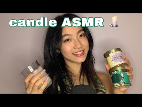asmr w/ my candles 🕯 (tapping, scratching, whispering, mouth sounds)