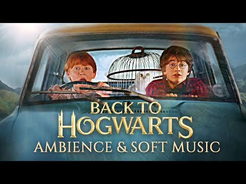 Flying Back to Hogwarts with Harry & Ron ✨ Harry Potter inspired Ambience & Soft Music