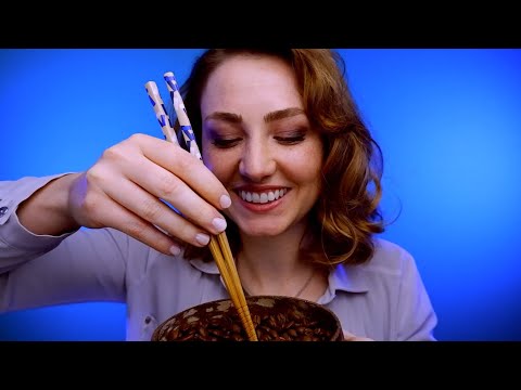 ASMR - YOUR trigger request! Coffee bean handling + chopsticks + ear to ear whispers