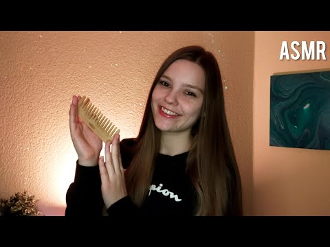 ASMR Long Hair Combing - With My New Wooden Comb
