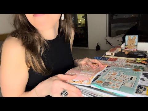 ASMR Magazine Paper Sorting, Flipping, Turning, Squeezing, Medium and Fast Pace