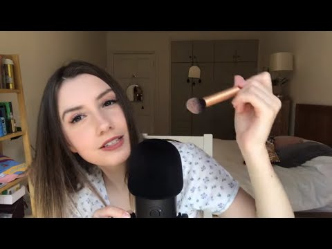 ASMR Whispering trigger words with their definitions | mouth sounds, repeating, brushing