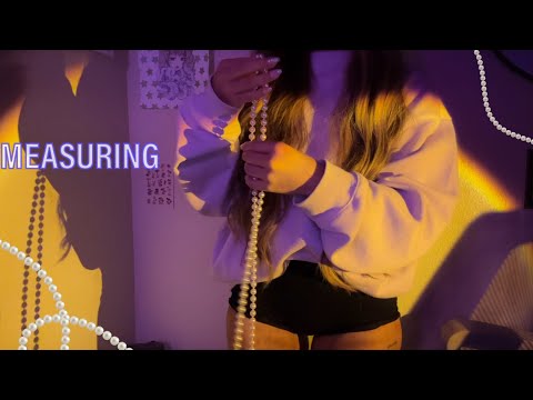 ASMR Measuring You With Pearls + Personal Attention 🤍