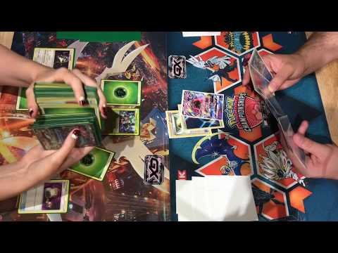ASMR Playing Pokemon Trading Card Game (Female+Male Whisper)