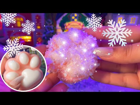 SNOWY SKINCARE ❄️ On VIRAL JUMBO Cat Paw (ASMR Tingly Skincare & Mouth Sounds)