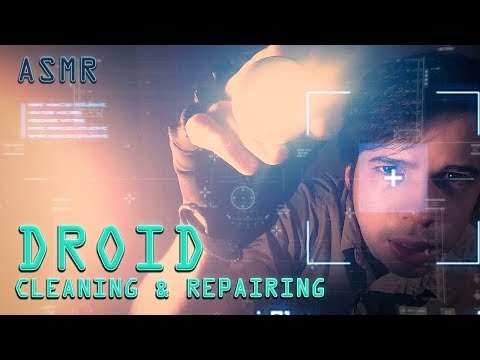 ASMR Star Wars - Droid Cleaning & Repairing/ Brushing the Camera