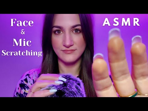 ASMR • Face + Mic Scratching (Close Whispers) • Mouth Sounds