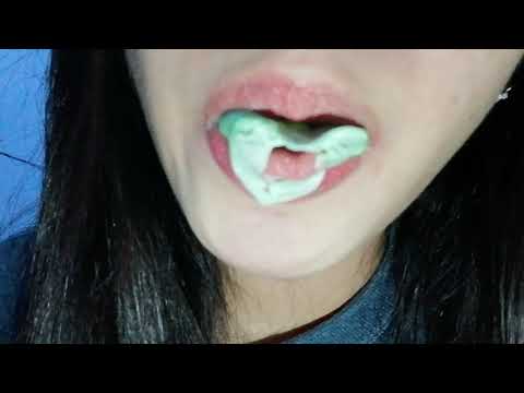 BUBBLE GUM CHEWING(WITH BIG BUBBLES) | ASMR