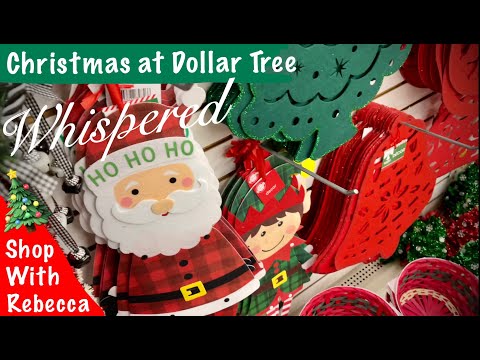 ASMR Dollar Tree Christmas Shopping (Whispered) Christmas is coming! No talking version tomorrow.