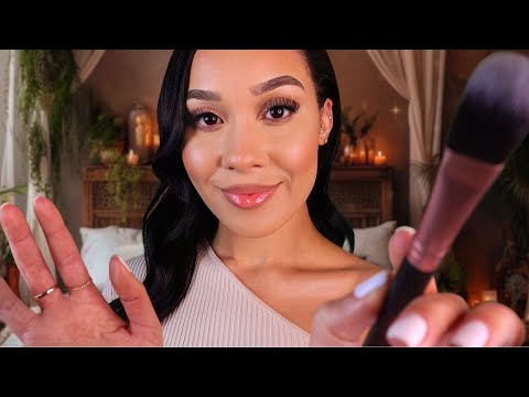 ASMR Doing Your Makeup 🌙 Relaxing Pampering Personal Attention Roleplay W/ Layered sounds