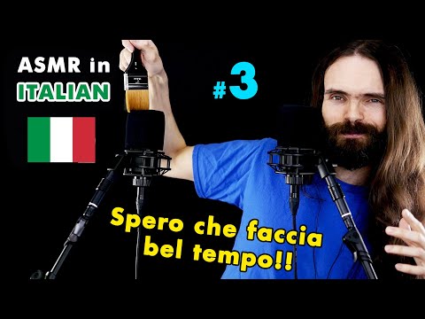 My third ASMR video in Italian (sussurrate, asmr in Italiano, video per dormire, a few triggers)