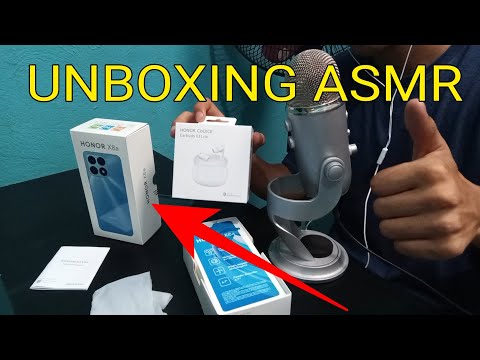Unboxing en ASMR celular nuevo en español hombre asmr