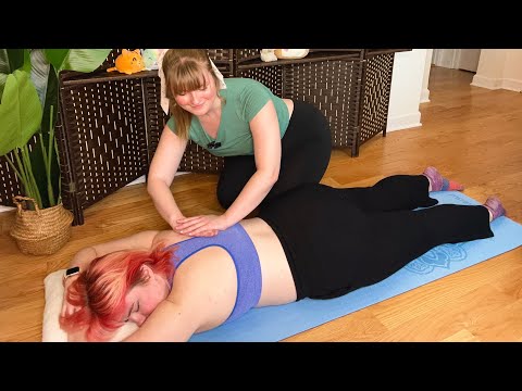 ASMR Chiropractic Treatment for my Identical Twin Sister | Massage Therapy & Joint Cracking