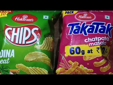 ASMR CRUNCHY SNACKS (#2) ft. TakaTak & Pudina Chips Mint Flavour