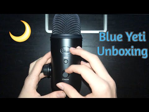ASMR BLUE YETI MICROPHONE UNBOXING AND REVIEW (Sort of...) - BLIND ASMR