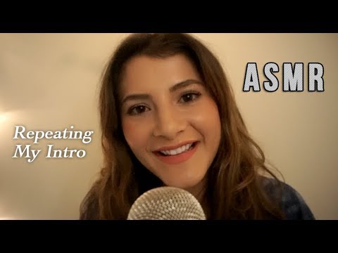 ASMR Repeating My Intro (Whispering & Hand Movements)