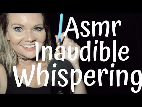 ASMR Inaudible Whispering  and Light Mic Brushing