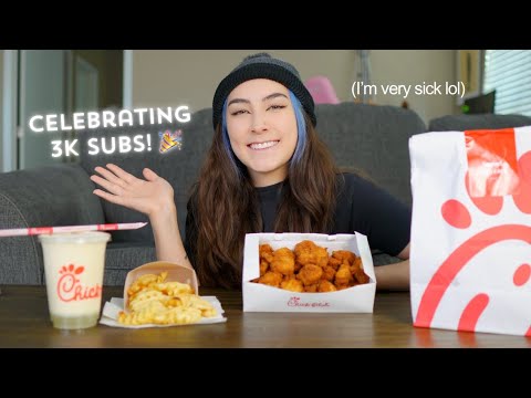 Celebrating 3K Subscribers By Eating 30 Chick-Fil-A Nuggets (I’m so sick lol) Non-ASMR