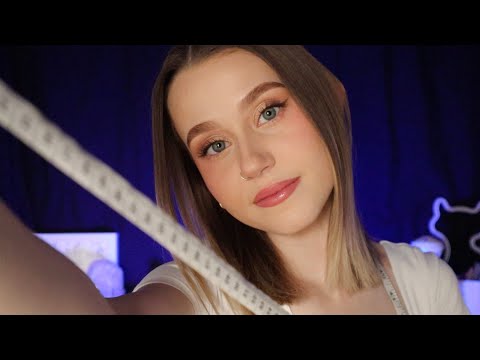 ASMR Detailed Face Measurements (Personal Attention, Mouth Sounds)