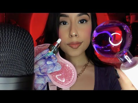 ASMR Face Massage on a Rainy Night (facial tools) Personal Attention ft Mvmt