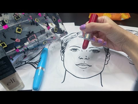 ASMR DOING PICTURE'S MAKEUP 💋💄[ MAKEUP VIDEO] Makeup application on Paper 📄
