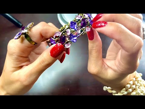 ASMR Jewelry Tapping + Whisper Chat - For Relaxation & Sleep