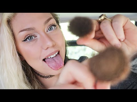ASMR SPIT STIPPLING YOU TO SLEEP!  (Mouth Sounds, Personal Attention, Mouth Inspection)