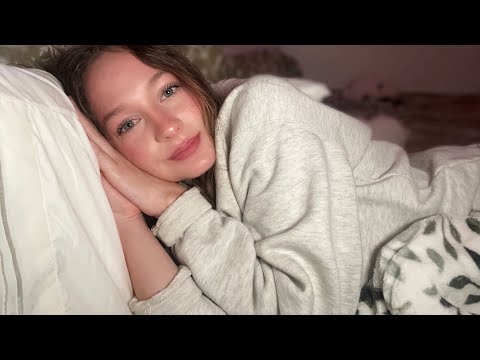 Fall asleep with me🩷 (ASMR in bed)