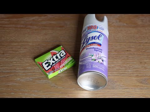 LYSOL TIN CAN TAPPING ASMR CHEWING GUM