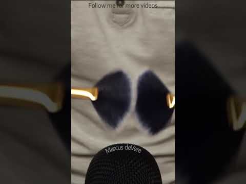 ASMR Slow Brushing Movement On Top Of Microphone #short