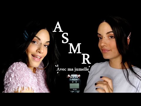 ASMR Français - Bruits de bouche intense et inaudible whispring ASMR avec ma jumelle 👯‍♀️