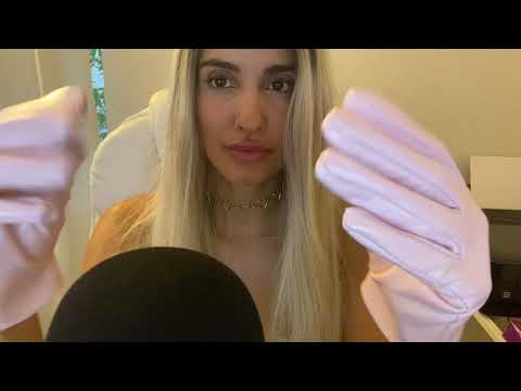 ASMR (Faux) Patent Leather Glove Sounds, Squeezing, Tapping, Handling (faux) Leather Sounds