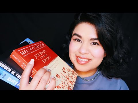 ASMR Whispered Book Haul 📚 Page Turning and Tapping with Fake Nails