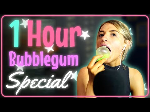 [ASMR] 1hr Chewing Gum compilation / Bubble Gum Chewing Sounds !!