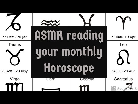 ASMR Reading your Monthly Horoscope ~ Tingly Whispers