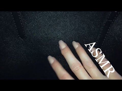 ASMR CANVAS LEATHER PURSE TAPPING