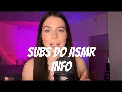 SUBS DO ASMR INFO!! Send in your clips 🩷😘