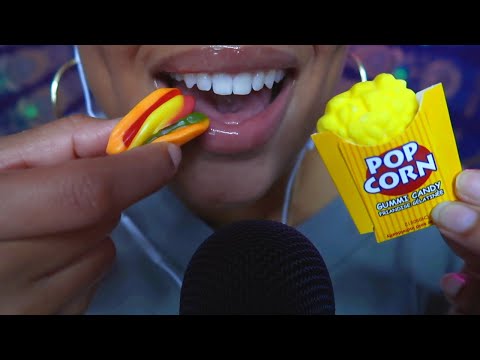 ASMR | Mini Gummy Foods 🍿 🌭
