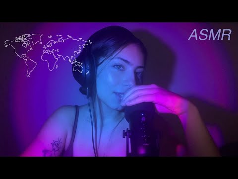 whispering all 195 countries | ASMR | closeup whispersss | will bore you to sleep!